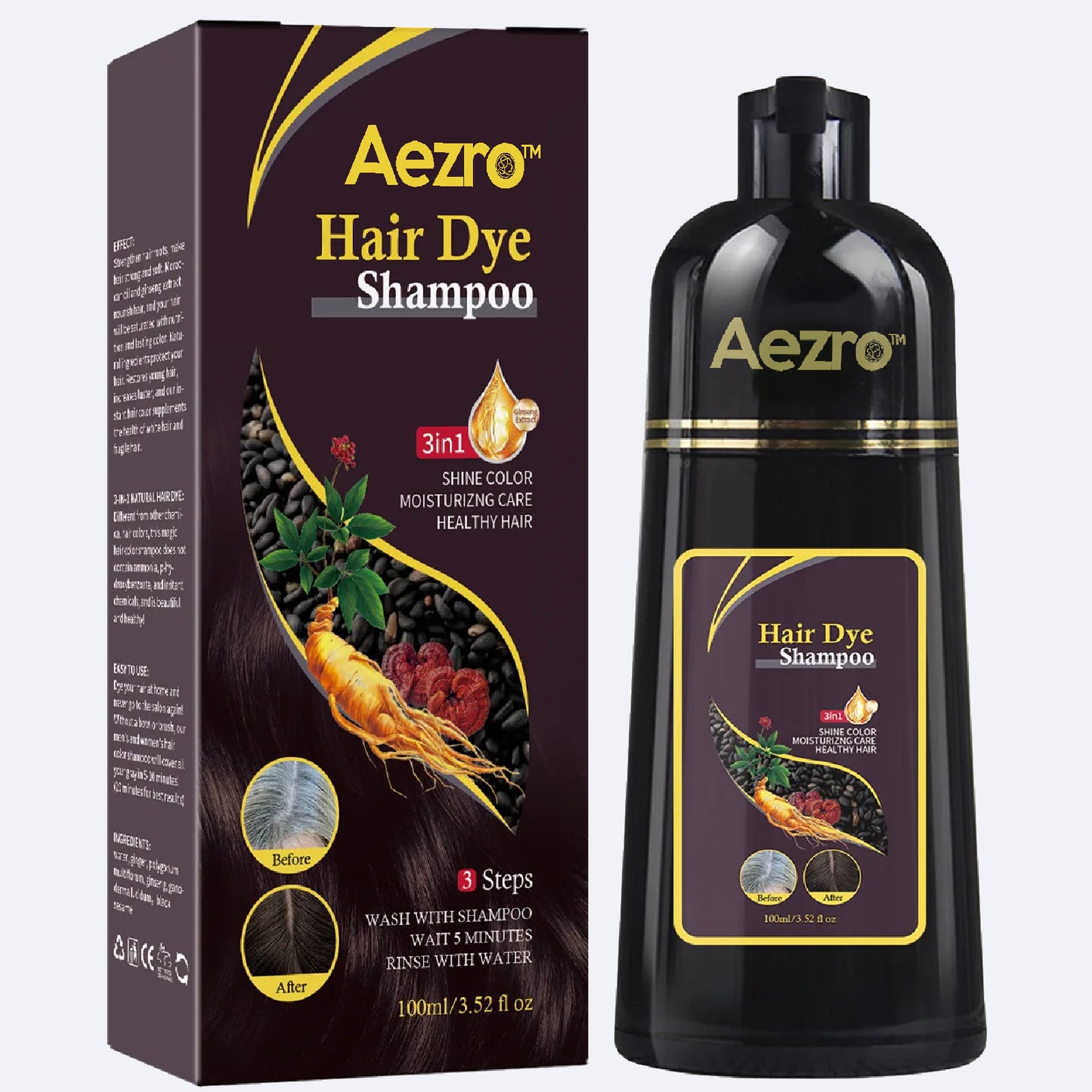 Aezro™ Instant Hair Color Shampoo